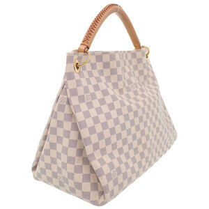 Louis Vuitton Artsy Bag Shoulder Damier Azur White Semi